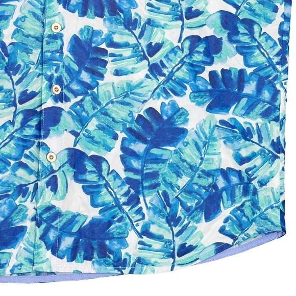 Tommy Bahama Coconut Point Island Zone Camp Shirt Mens 1XLB Jungle Grove Coolmax - Picture 4 of 11